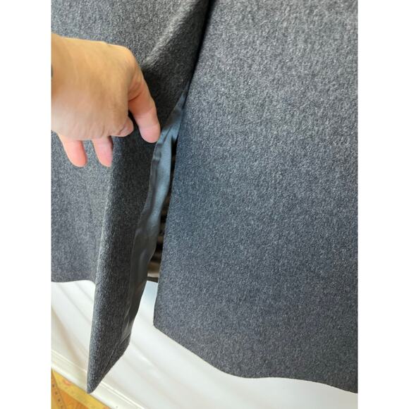 Adam Spencer Men’s 40R Gray Wool Cashmere Blend Long Sleeve Classic Overcoat - Picture 8 of 8